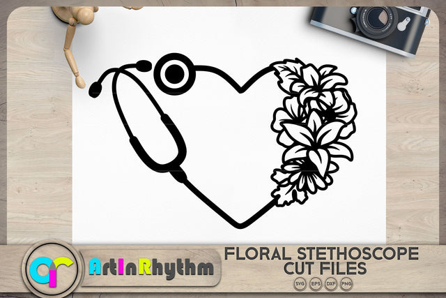 Floral stethoscope svg, doctor svg, nurse svg SVG Artinrhythm shop 