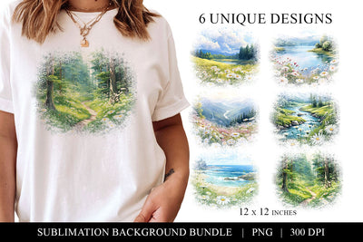 Floral Sublimation Backgrounds - Daisy Flower Background PNG Sublimation BijouBay 