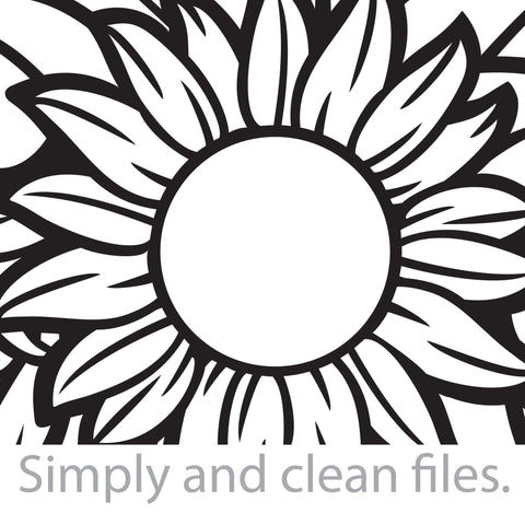 Floral Sunflower and plants (Flower bouquet) SVG TribaliumArtSF 