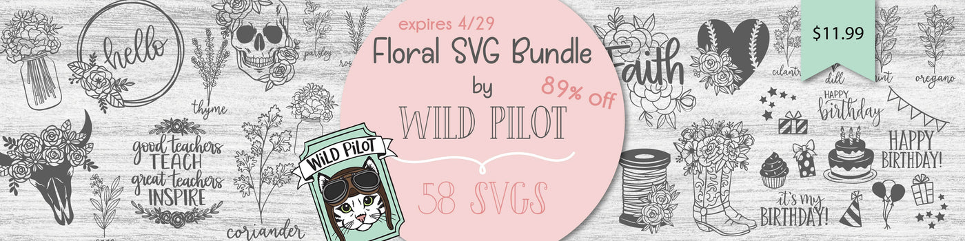 Floral SVG Bundle by Wild Pilot