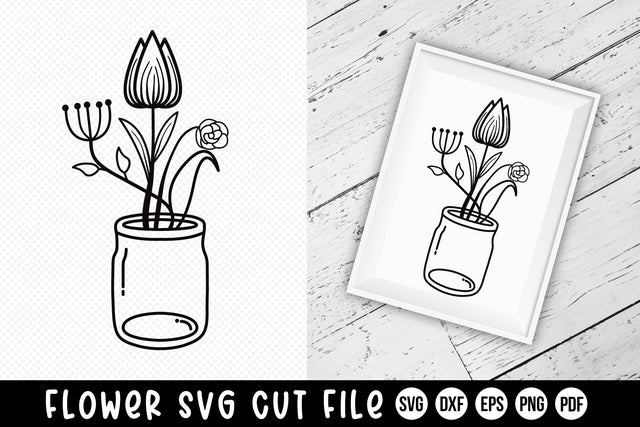 Floral SVG - Wildflower SVG - Flower Design SVG CraftLabSVG 