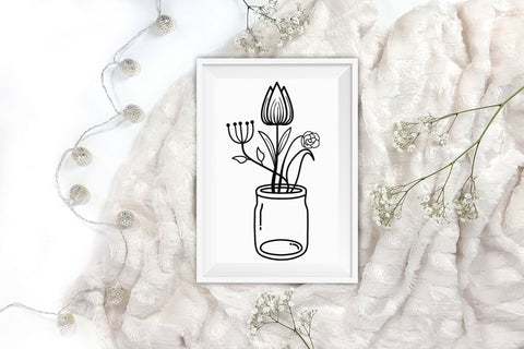 Floral SVG - Wildflower SVG - Flower Design SVG CraftLabSVG 