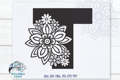 Floral T SVG SVG Wispy Willow Designs 