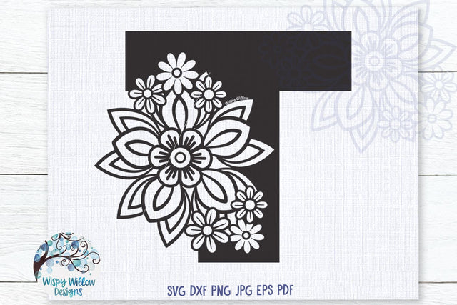Floral T SVG SVG Wispy Willow Designs 