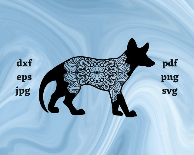 Floral Tasmanian Tiger SVG Cut File SVG Northern Light SVG 