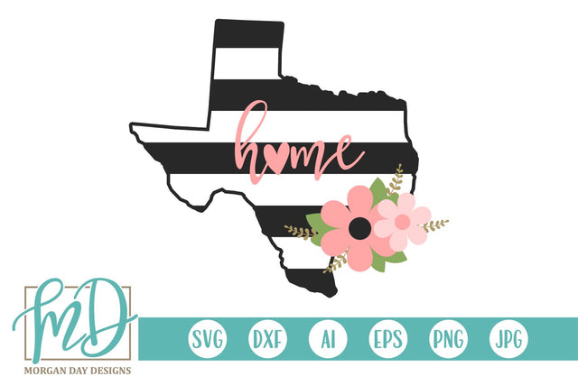 Floral Texas SVG Morgan Day Designs 