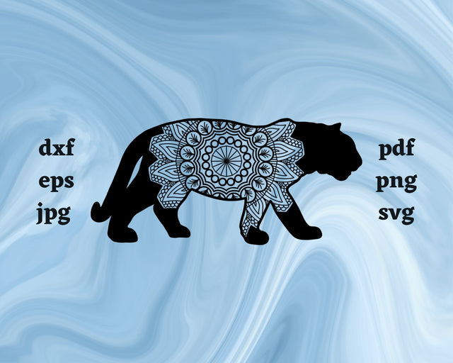 Floral Tiger SVG Cut File SVG Northern Light SVG 