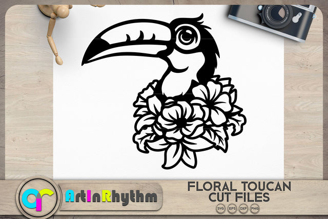 Floral toucan svg, Floral bird svg SVG Artinrhythm shop 