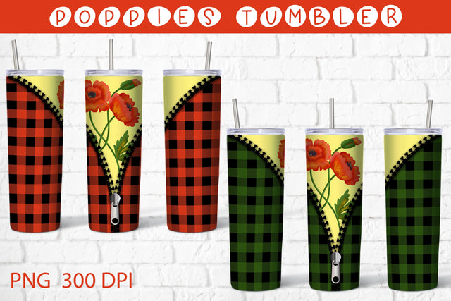 Floral tumbler design | Buffalo plaid tumbler Sublimation Svetana Studio 