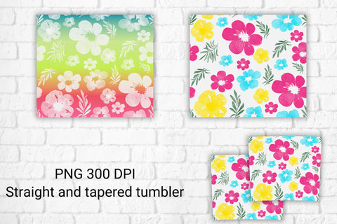 Floral tumbler design | Flower tumbler sublimation Sublimation Svetana Studio 