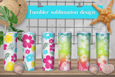 Floral tumbler design | Flower tumbler sublimation Sublimation Svetana Studio 