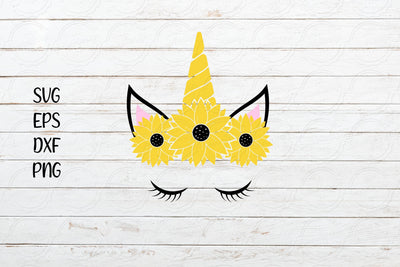 Floral Unicorn svg, Unicorn Clipart svg design SVG SmmrDesign 