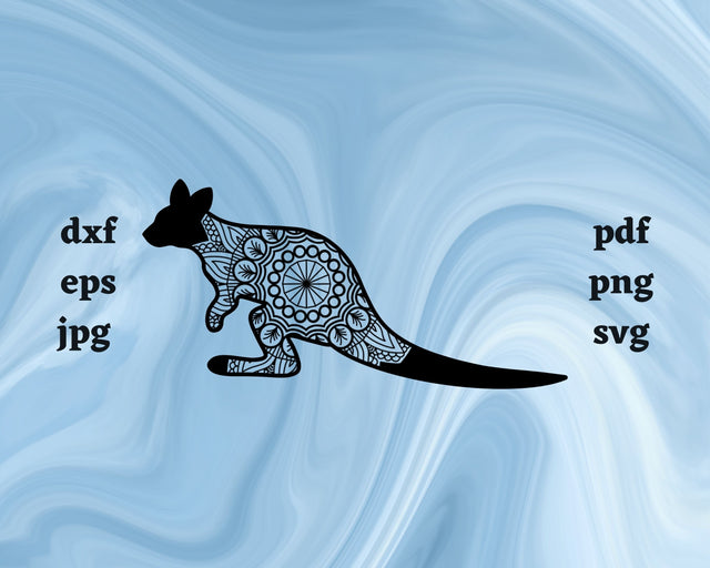 Floral Wallaby SVG Cut File SVG Northern Light SVG 