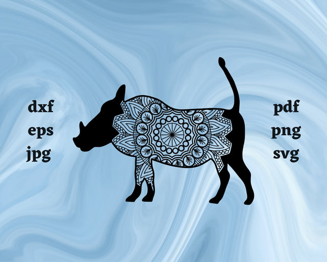 Floral Warthog SVG Cut File SVG Northern Light SVG 