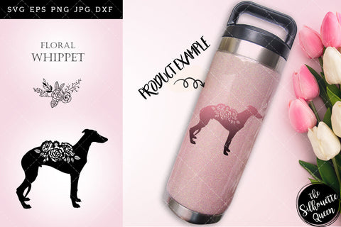 Floral Whippet Dog svg file for cricut, for silhouette, cut eps, cutting png, cuttable dxf, Instant Download design SVG Loveleen Kaur 