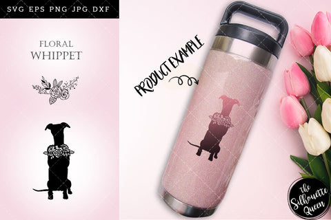 Floral Whippet Dog svg file for cricut, for silhouette, cut eps, cutting png, cuttable dxf, Instant Download design SVG Loveleen Kaur 