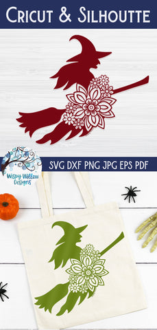 Floral Witch SVG SVG Wispy Willow Designs 