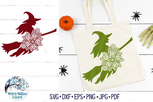 Floral Witch SVG SVG Wispy Willow Designs 