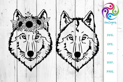 Floral Wolf Svg Cut File Bundle SVG Sintegra 
