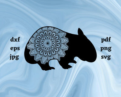 Floral Wombat SVG Cut File SVG Northern Light SVG 
