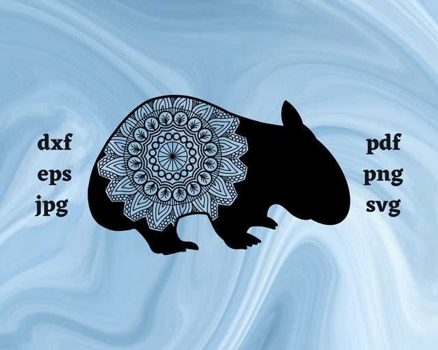 Floral Wombat SVG Cut File SVG Northern Light SVG 
