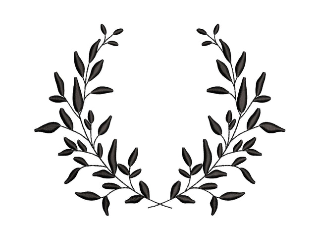 Floral Wreath Embroidery Design, 5 sizes Embroidery/Applique DESIGNS Nino Nadaraia 