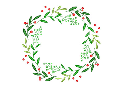 Floral Wreath Embroidery Design, 6 sizes, Instant Download Embroidery/Applique DESIGNS Nino Nadaraia 