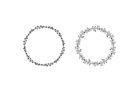 Floral Wreath SVG Bundle | 26 Hand-drawn Wreath SVG SVG Hippo Creations 