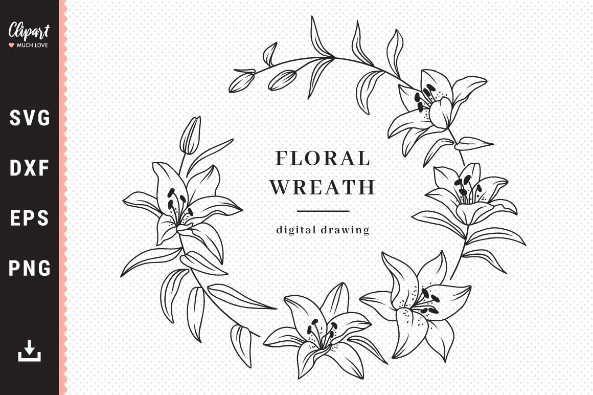 Rose Wreath Monogram Font - Lori Whitlock's SVG Shop