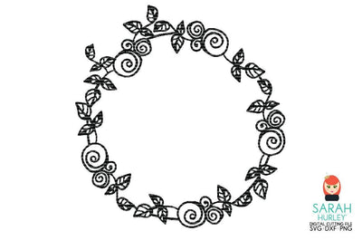 Floral Wreath SVG Sarah Hurley 
