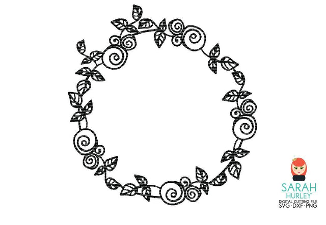 Floral Wreath SVG Sarah Hurley 