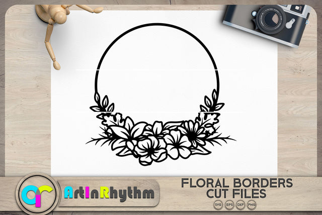Floral wreath SVG SVG Artinrhythm shop 