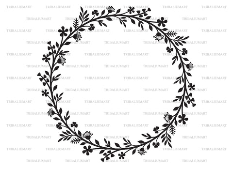 Floral wreath SVG TribaliumArtSF 