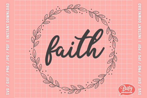 Floral Wreath Words SVG | Svg Dxf Png Pdf SVG Partypantaloons 