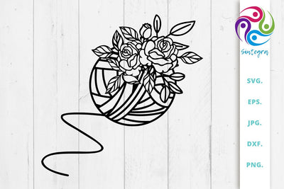 Floral Yarn Thread Svg File SVG Sintegra 