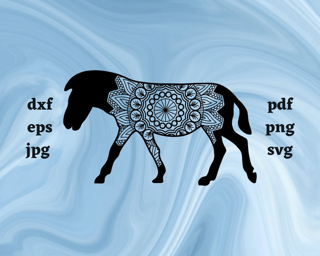 Floral Zebra SVG Cut File SVG Northern Light SVG 