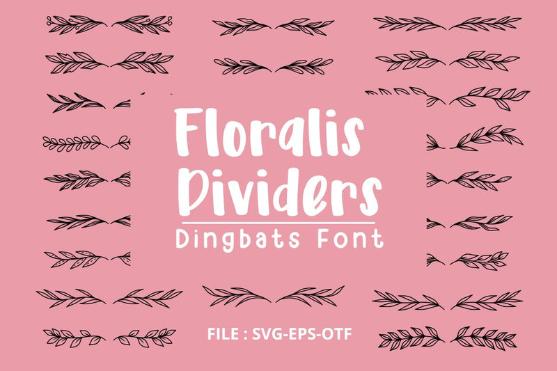 Floralis Dividers - Font Dingbat Font Masyafi Studio 