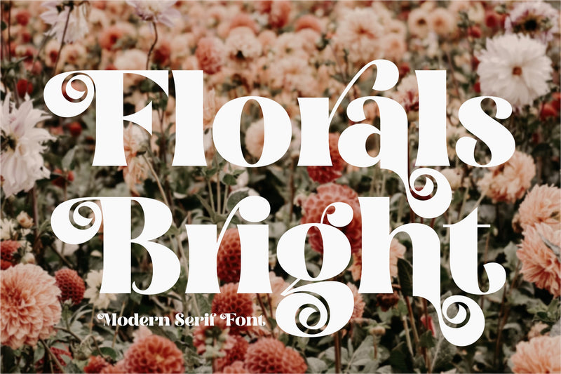 Florals Bright Typeface Font Storytype Studio 