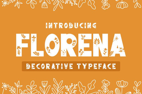 Florena Decorative font Font Masyafi Studio 
