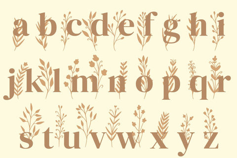 Floresta - Botanical Dingbat Font Font Masyafi Studio 