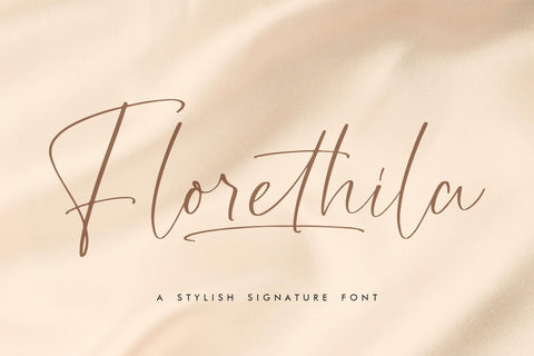 Florethila - Stylish Signature Font Font Storytype Studio 