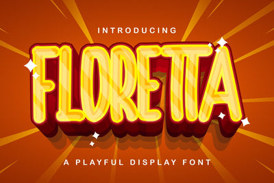 FLORETTA - Playful Display Font Font StringLabs 
