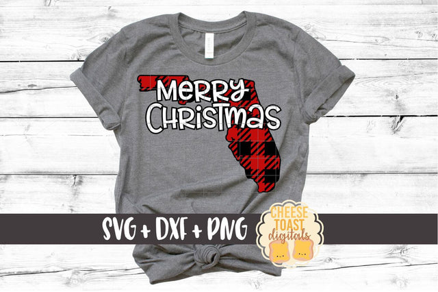 Florida - Buffalo Plaid State - SVG PNG DXF Cut Files SVG Cheese Toast Digitals 