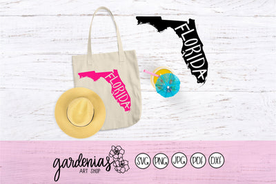 Florida Decal SVG Gardenias Art Shop 