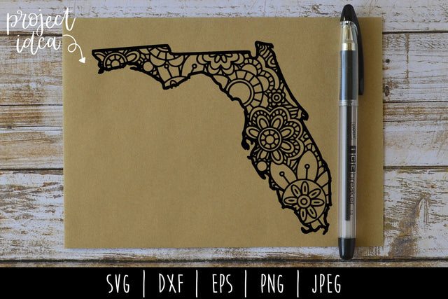 Florida Mandala Zentangle SVG SavoringSurprises 