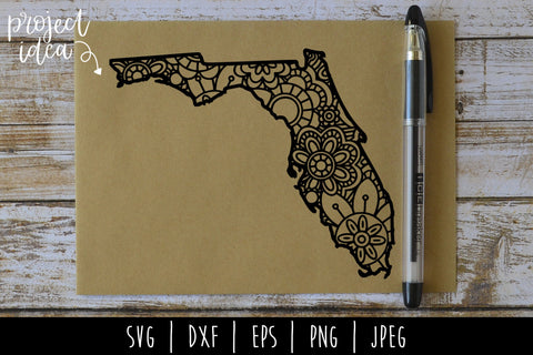 Florida Mandala Zentangle SVG SavoringSurprises 