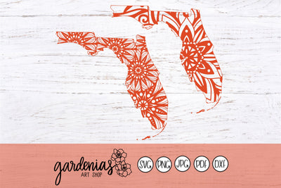 Florida Mandalas SVG Gardenias Art Shop 