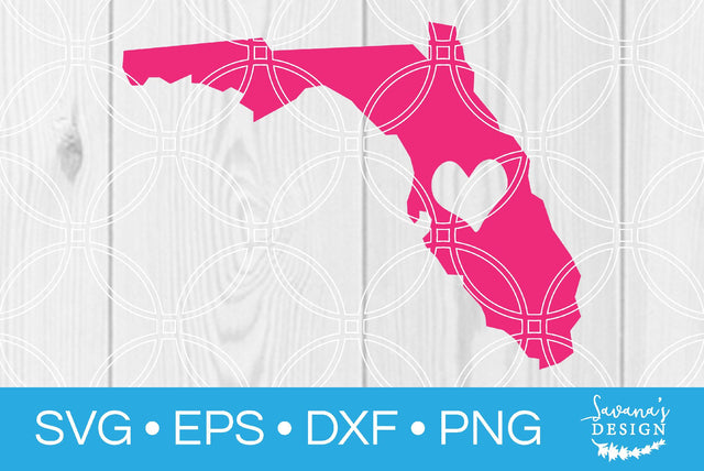 Florida State with Heart SVG SavanasDesign 