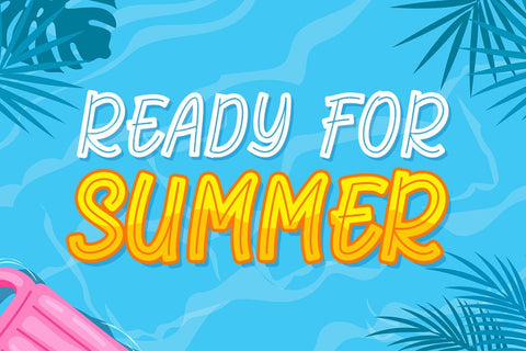 Florida Summer Display Font Font Kotak Kuning Studio 