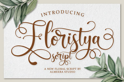Floristya Script Font studioalmeera 